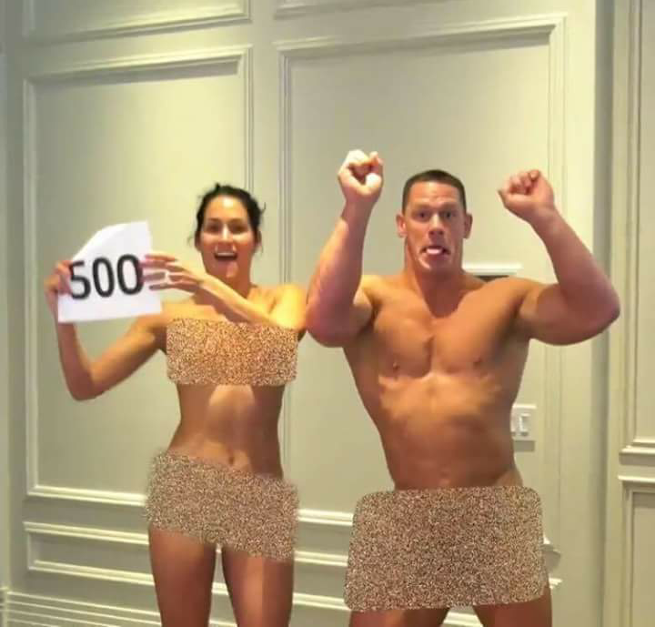 VIDEO: John Cena e Nikki Bella ballano nudi per celebrare un