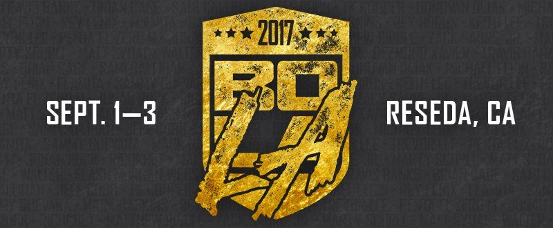 Card ufficiale del Battle of Los Angeles 2017