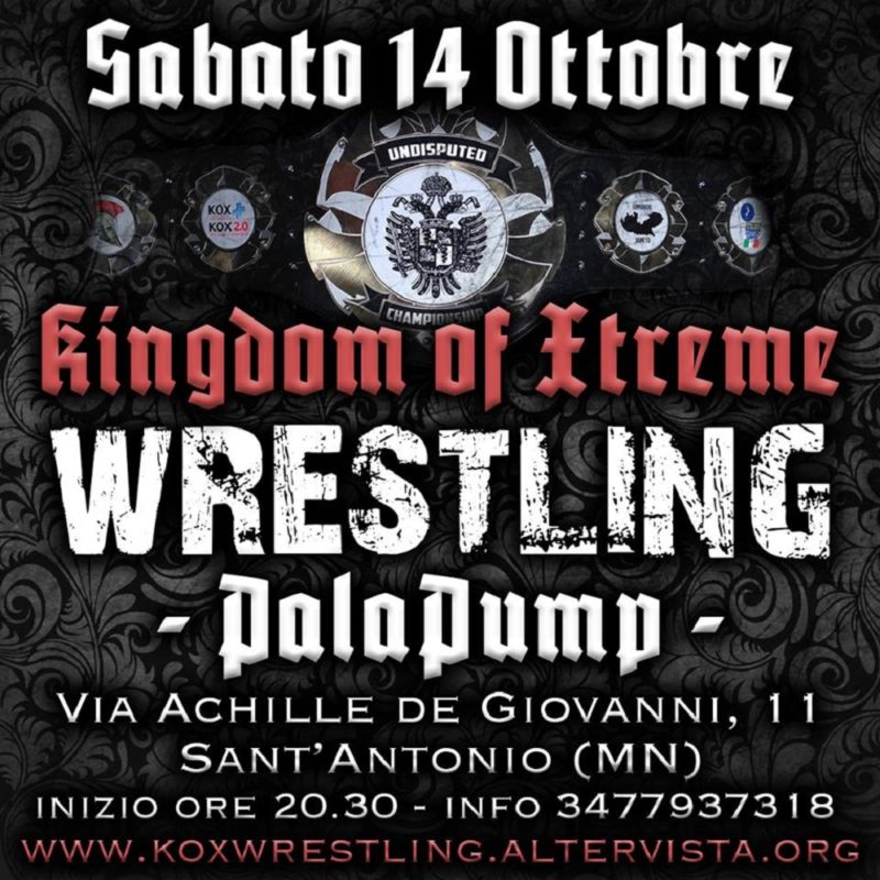 RISULTATI: KOX Kingdom Of Xtreme 14/10/2017 (si ritira atleta italiano)