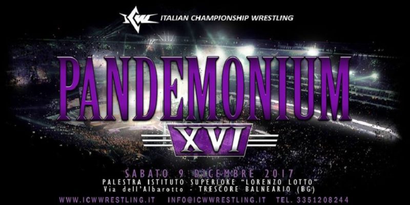 ICW: Match annunciati per Pandemonium XVI (difesi Titoli ASCA in ICW)