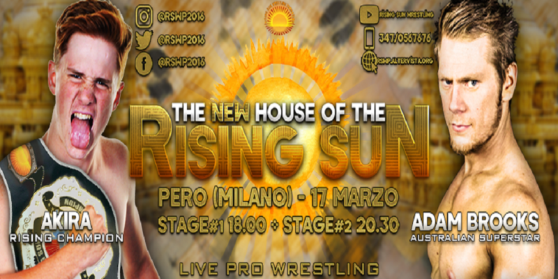 RISING SUN: Annunciato “The New House Of The Rising Sun”, primi atleti confermati