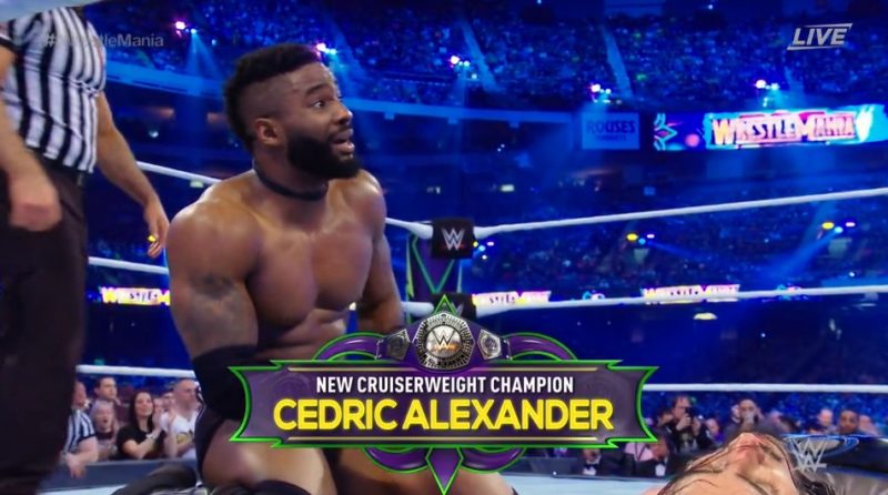 WWE: Impressionante traguardo per Cedric Alexander