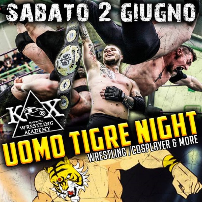 Wrestling KOX: Lottatori in azione alla Uomo Tigre Night