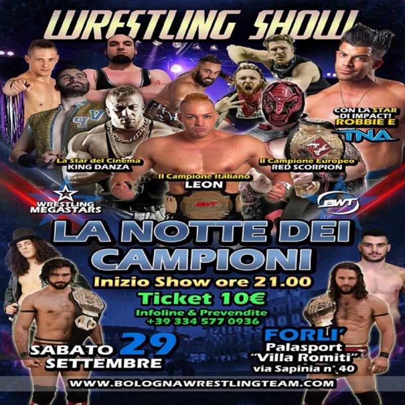 Wrestling Megastars: Primi Match annunciati per “La Notte dei Campioni”