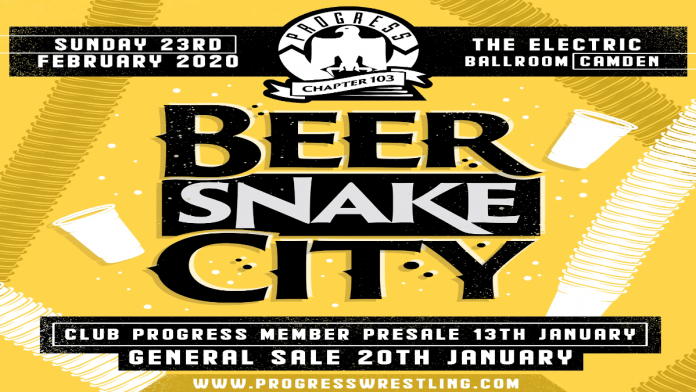 RISULTATI: PROGRESS Chapter 103 Beer Snake City 23/02/2020 (Con Atleti NXT:UK)