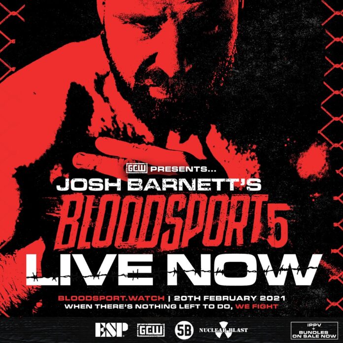RISULTATI: GCW Josh Barnett’s Bloodsport #5 20.02.2021 (Con Atleti AEW, MLW e ROH)