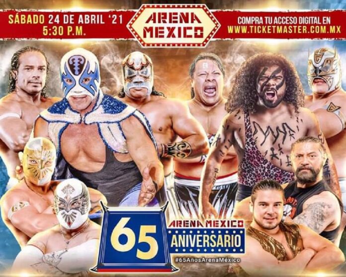RISULTATI: CMLL 65° Aniversario Arena Mexico 25.04.2021