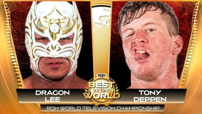 ROH: Sancito Dragon Lee Vs Deppen per il TV Title a Best in The World 2021
