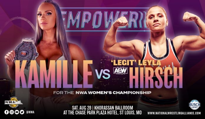 AEW Vs NWA: Leyla Hirsch è riuscita a battere Kamille  e conquistare l’NWA Woman’s Title?
