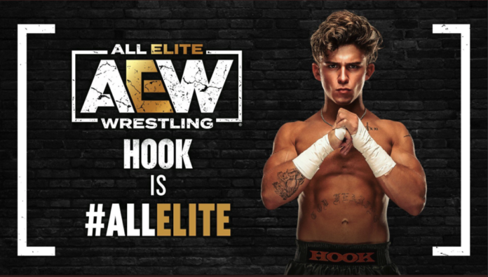 AEW: Hook è ufficialmente sotto contratto dopo il suo debutto sul ring a Rampage