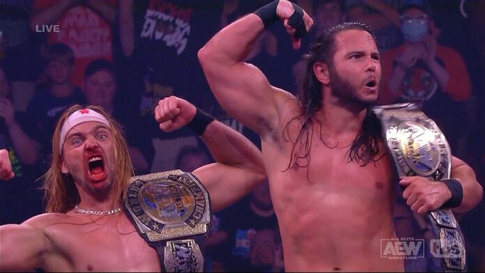 AEW: Gli Young Bucks trionfano in cima alla scala, nel post match Christian Cage demolisce Jungle Boy