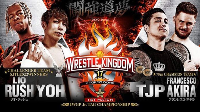 NJPW: AKIRA & TJP difendono le cinture a WrestleKingdom 17, prima storica volta per un italiano