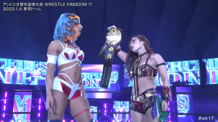 NJPW: Sasha Banks debutta a Wrestle Kingdom 17 e punta subito al titolo femminile IWGP!