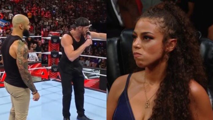 WWE: Logan Paul tira in ballo Samantha Irvin e poi manda KO Ricochet