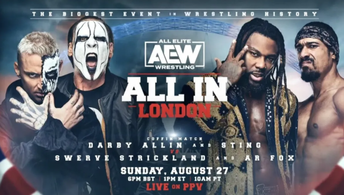 AEW: Sting torna, sarà Coffin Match insieme a Darby Allin vs Strickland & AR Fox ad All In!