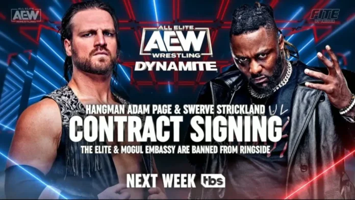 AEW: Hangman Page e Swerve Strickland firmeranno un contratto per il match di WrestleDream a Dynamite