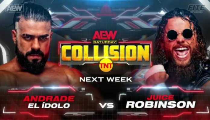AEW: Andrade El Idolo sconfigge Juice Robinson a AEW Collision