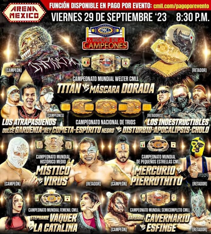 RISULTATI: CMLL “Noche De Campeones 2023” 29.09.2023