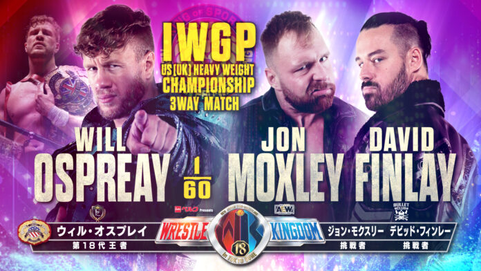 NJPW: Jon Moxley lotterà a Wrestle Kingdom 18, sarà Triple Threat contro Will Ospreay e David Finlay