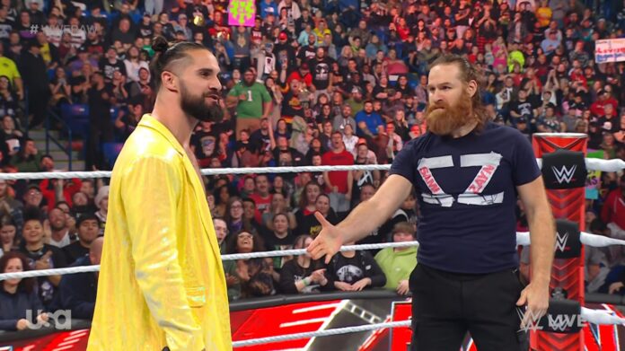 WWE: Seth Rollins ringrazia Sami Zayn con un regalo, un match titolato