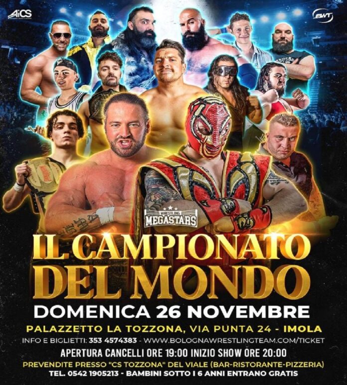 RISULTATI: Wrestling Megastars “Il Campionato del Mondo” 26.11.2023 (Difeso Titolo EWA)
