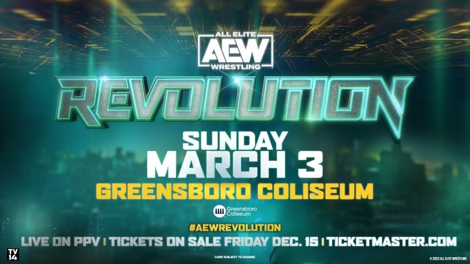 AEW annunciata la data e il luogo di Revolution 2024 Zona Wrestling