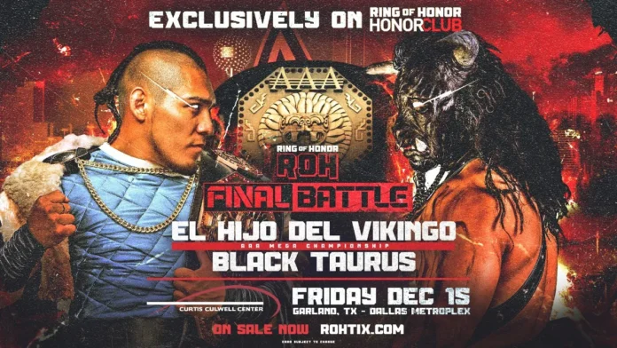 ROH: Nuovo match per Final Battle, protagonista la AAA ed El Hijo del Vikingo