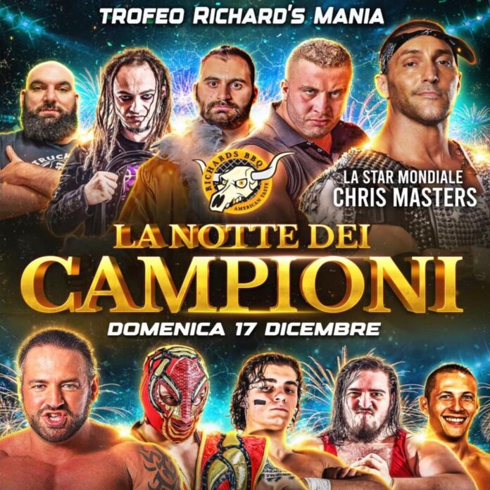 Wrestling Megastars: Info & Match annunciati per “La Notte dei Campioni: Richard’s Mania” (Chris Masters torna in Italia)