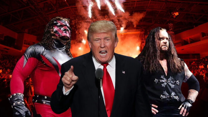 Donald Trump elogia Kane e The Undertaker durante la campagna elettorale per le presidenziali USA