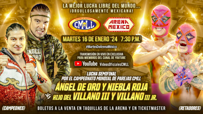 RISULTATI: CMLL Martes De Arena Mexico 16.01.2024