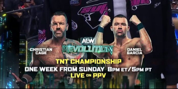 AEW: Ufficiale, Daniel Garcia sfiderà Christian Cage per il Titolo TNT a Revolution