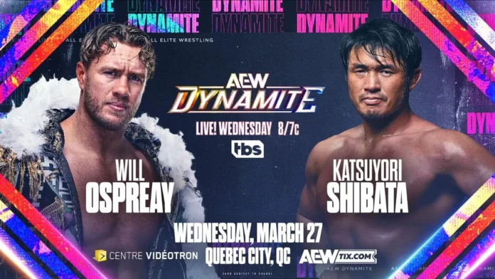 AEW: Super Ospreay vs Shibata nel prossimo imperdibile Dynamite, la card aggiornata