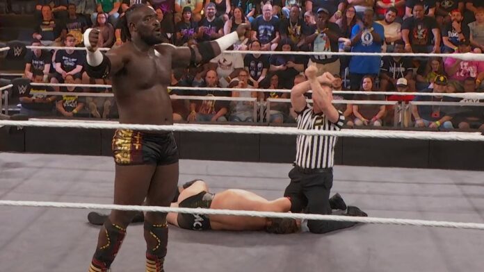 WWE: Fermato il match di Joe Gacy ad NXT per sospetto infortunio, ma lui è già in piedi