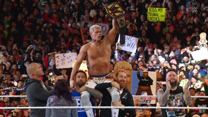 WRESTLEMANIA: Cody Rhodes batte Roman Reigns e finisce la sua storia! Bloodline annullata dalle leggende