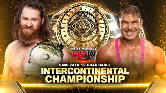 UFFICIALE: Sami Zayn vs Chad Gable per il titolo Intercontinentale nel prossimo RAW