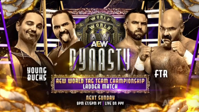 AEW: Cambio di programma, Young Bucks vs FTR a Dynasty sarà un Ladder Match!