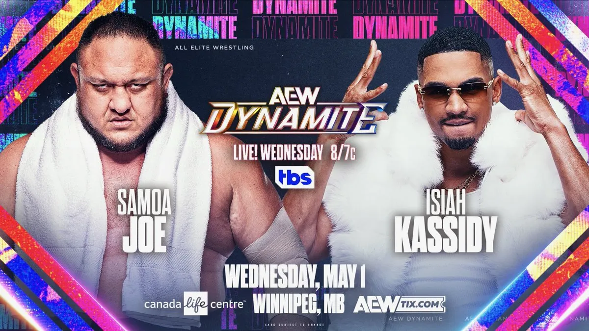 AEW: Samoa Joe torna a Dynamite dopo la perdita del titolo, stanotte super puntata a Winnipeg
