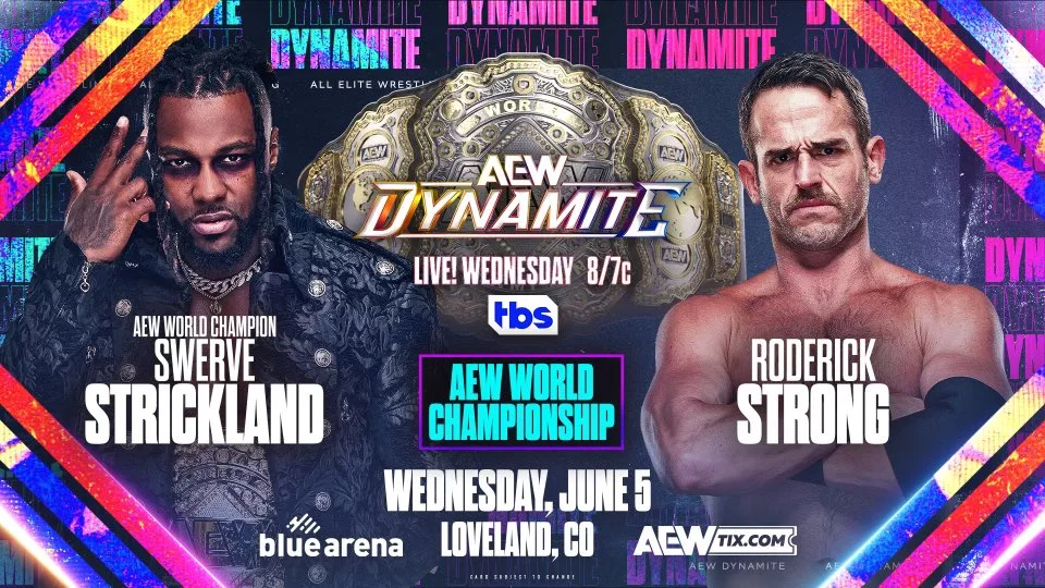 AEW: Swerve Strickland difenderà il titolo contro Roderick Strong a Dynamite