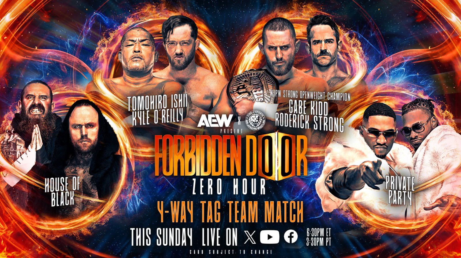 AEW: Un 4 way tag team match aggiunto al pre show di Forbidden Door
