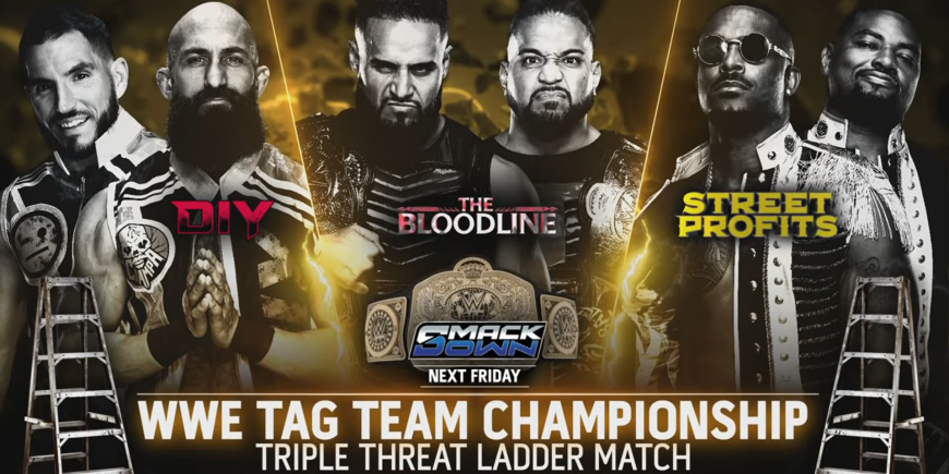 WWE: Annunciato Triple Threat Ladder Match per i titoli di coppia della Bloodline