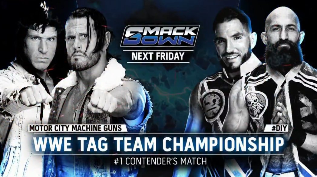 WWE: Nel prossimo SmackDown sarà MCMG vs DIY per decretare i #1 contender ai titoli di coppia