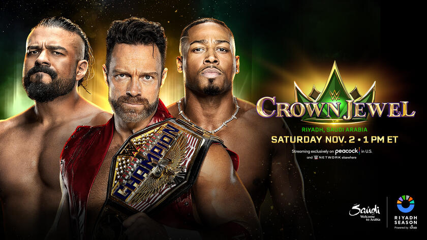 WWE: Ufficializzato Triple Threat Match per lo US Title a Crown Jewel