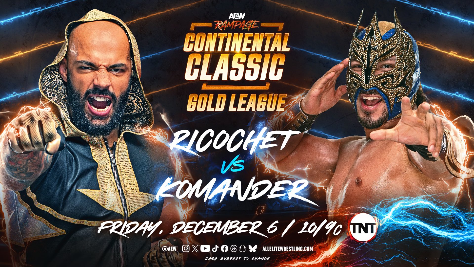 AEW: Sarà Ricochet vs Komander nel Continental Classic