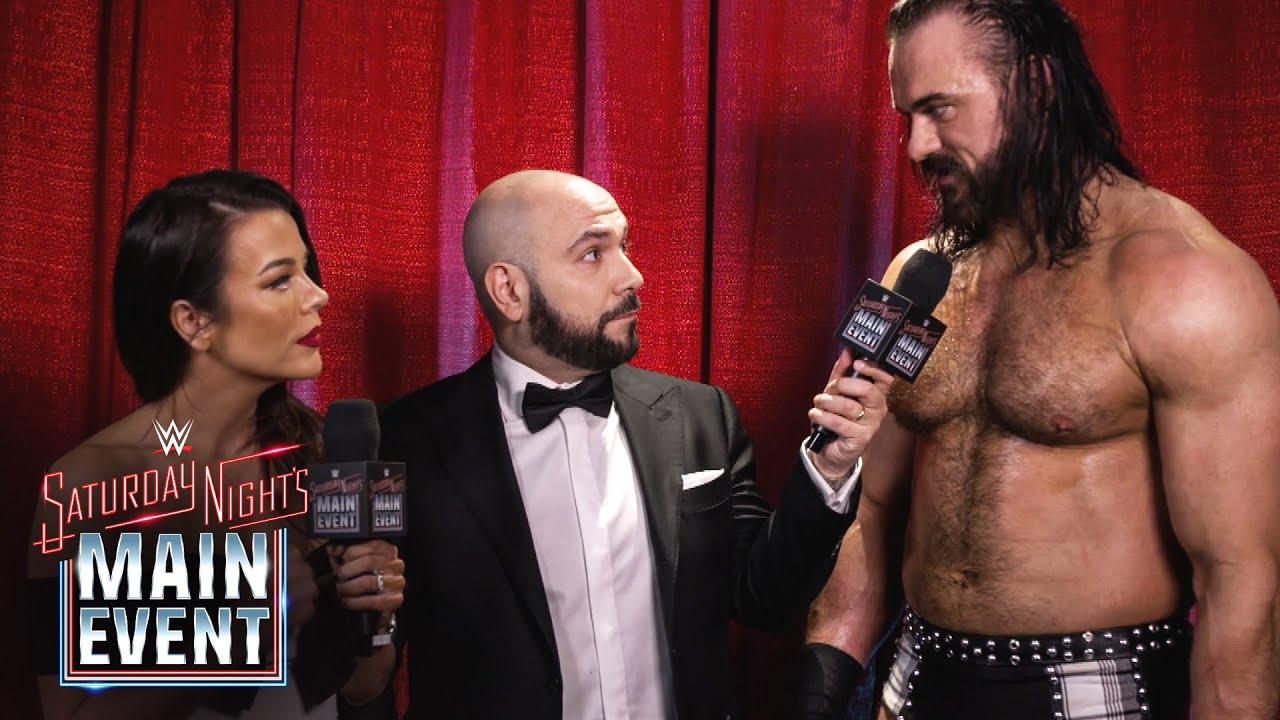 WWE: Drew McIntyre sbotta durante l’intervista post match al Saturday Night’s Main Event e se ne va furioso