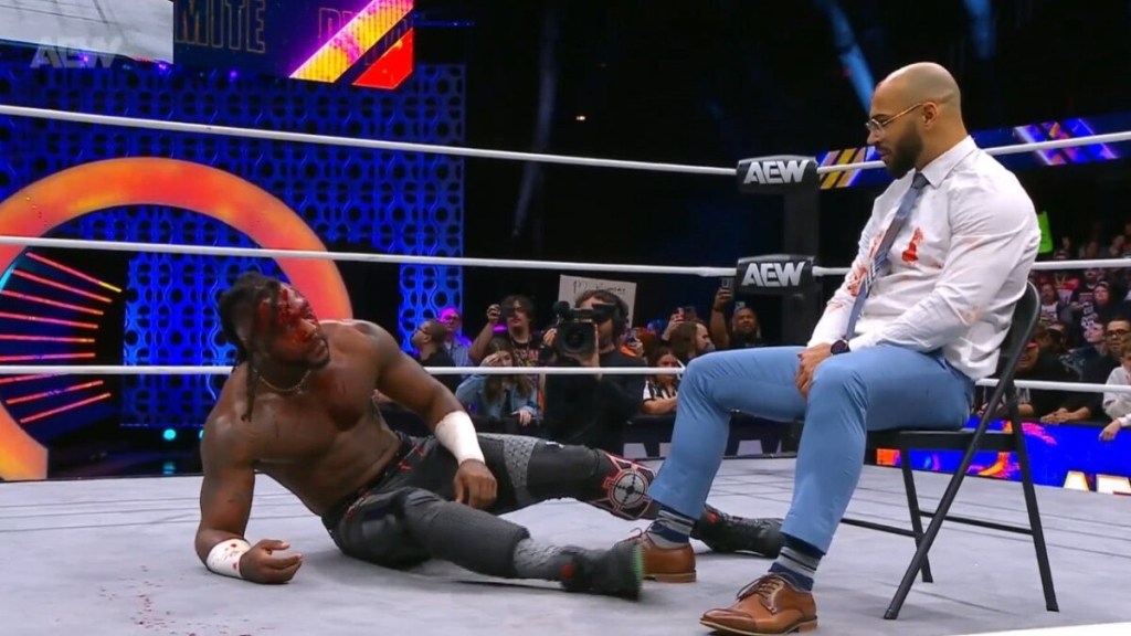 AEW: Assalto brutale di Ricochet, Swerve Strickland lasciato senza forze sul ring